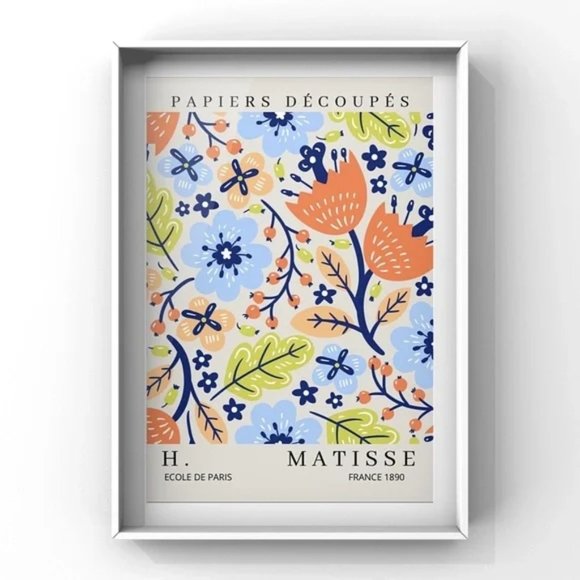 Henri Matisse trendy floral print vintage poster style art print fit home decor - Picture 1 of 4